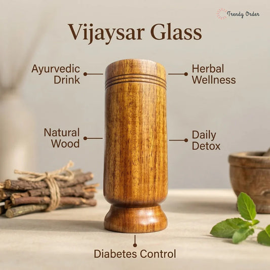 Weight Loss and Body Detox Water Wooden Glass (100% Natural)