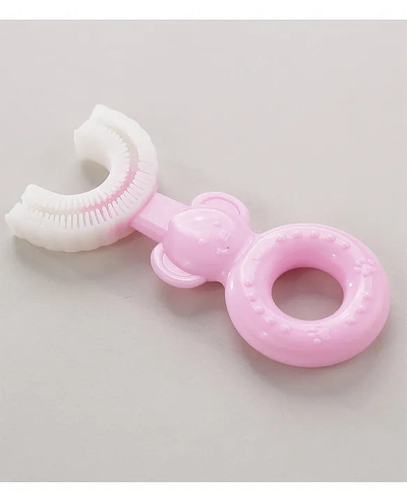 Baby U -Shaped Silicone Manual Tooth Brush With Soft & Elastic Bristles