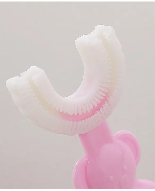Baby U -Shaped Silicone Manual Tooth Brush With Soft & Elastic Bristles